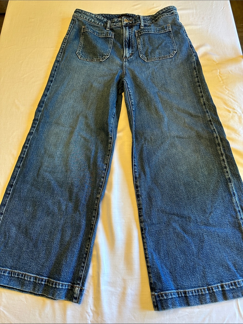 Silver Jeans Women's Wide-Leg Flare Jeans in Blue Denim